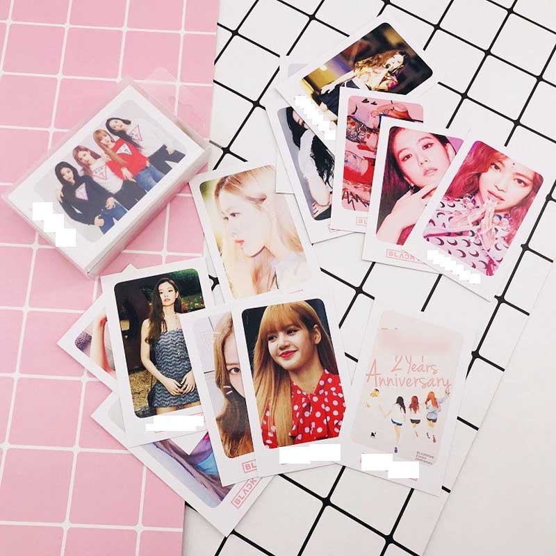 ( không hộp ) Lomo Blackpink bộ ảnh hộp 30 tấm ảnh thẻ hình nhóm nhạc idol Hàn quốc