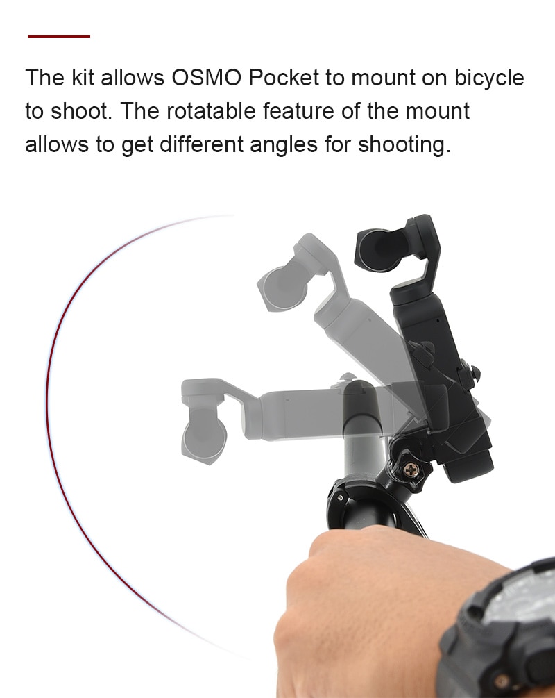 Startrc Giá Đỡ Máy Ảnh Bỏ Túi DJI Osmo Pocket 2 Gắn Tay Lái Xe Đạp