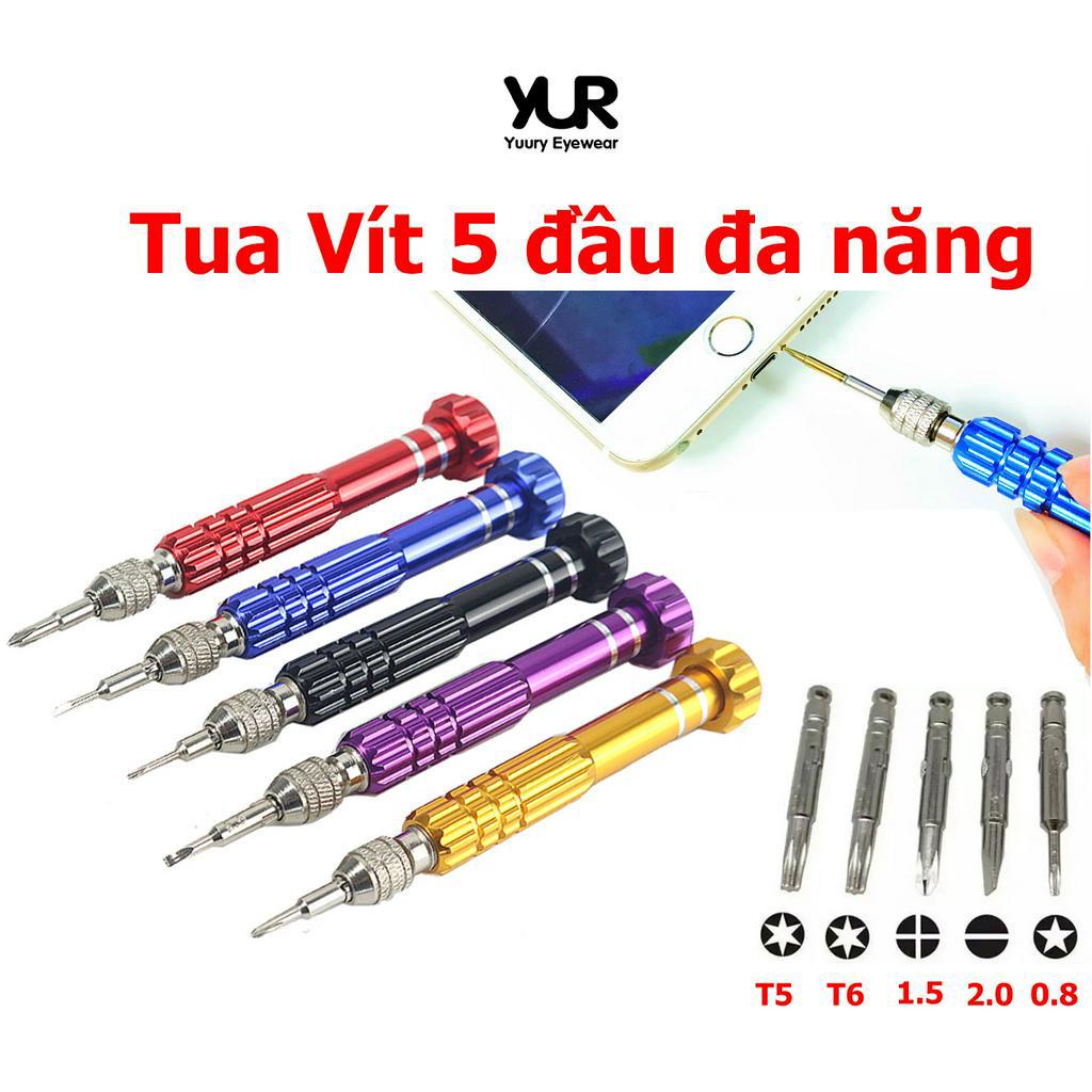 Tua vít đa năng 5 đầu dùng sửa Điện thoại, Đồng hồ, Mắt Kính