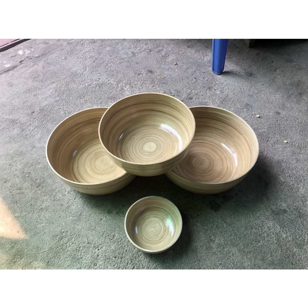 chậu tre ngâm chân, tay kích thước 30cm (làm từ cốt tre)