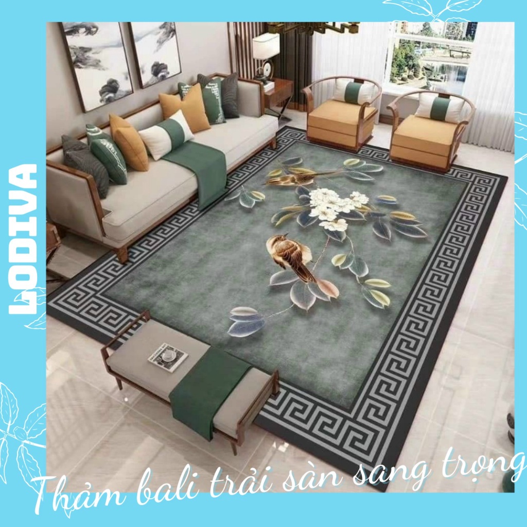 thảm trải sàn bali chính hãng 5d cao cấp 1m6 x 2m3 LODIVA TTSBL01