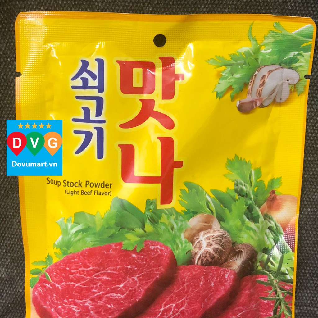 Bột Nêm Gia Vị Thịt Bò Hàn Quốc 100g - Soup Stock Powder Light Beef Flavor