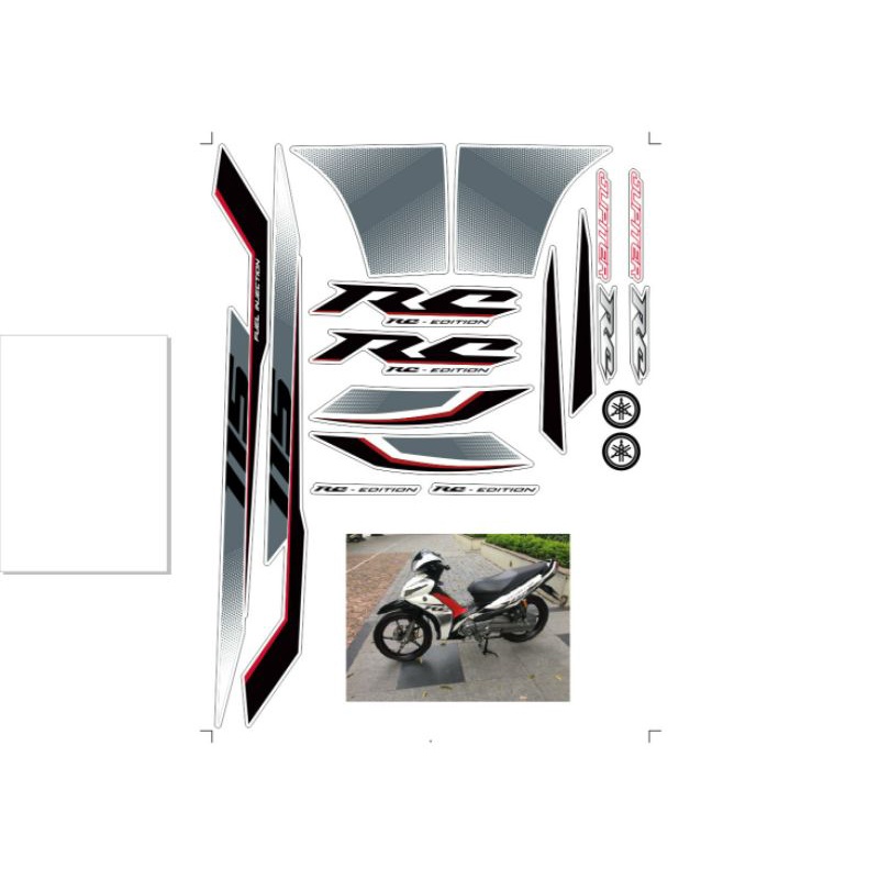 Tem rời dán xe jupiter rc