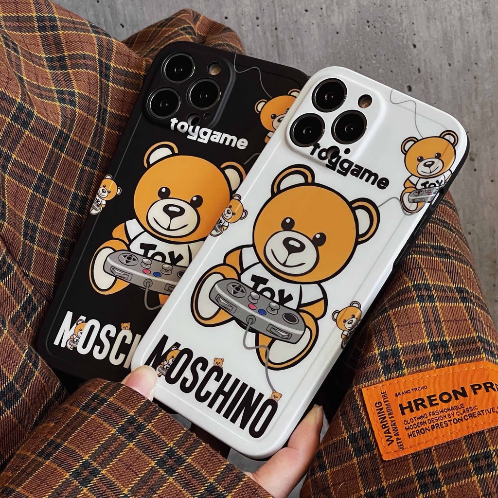 Ốp Điện Thoại Chống Sốc In Hình Gấu Dễ Thương Cho iPhone 14 13pro max 12pro 11promax