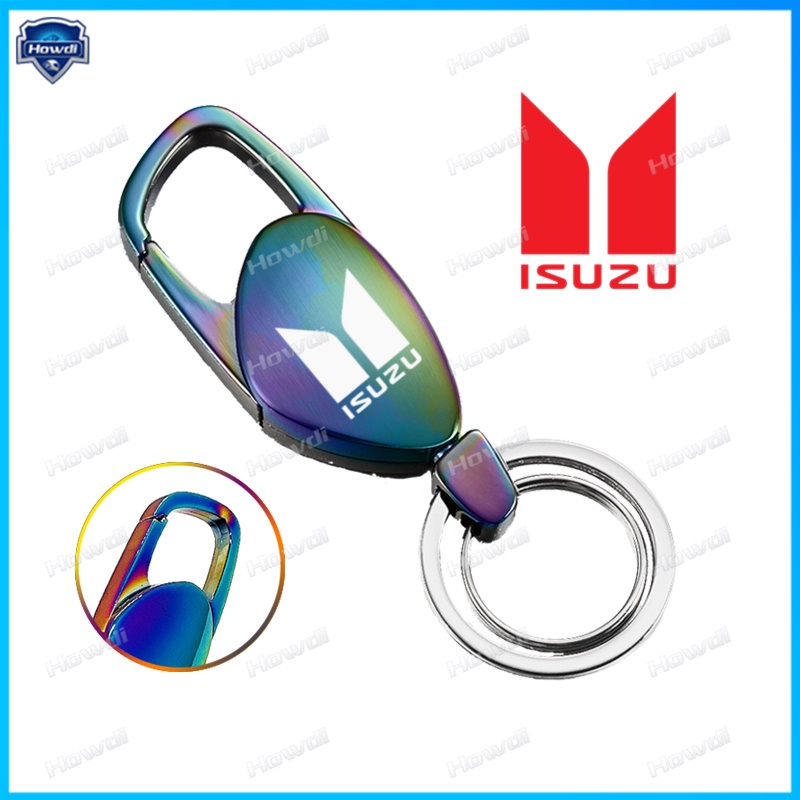 Giá Đỡ Chìa Khóa Bằng Thép Không Gỉ Nhiều Màu Có logo Cho Isuzu