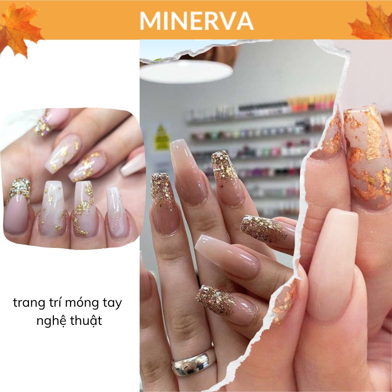 Phôi Lá vàng , lá bạc mỏng dùng để trang trí resin , làm nến thơm tại nhà , làm nail nghệ thuật