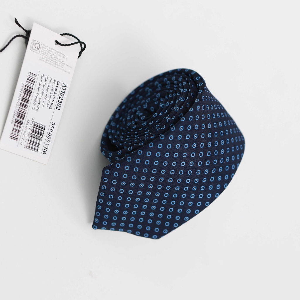 Cà vạt nam ARISTINO họa tiết chấm tròn ấn tượng và độc đáo.- ATI02302