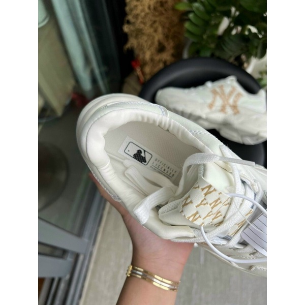 Giày thể thao sneaker MLB độn đế ny vàng mẫu mới bản cao cấp ảnh thật shop tự chụp