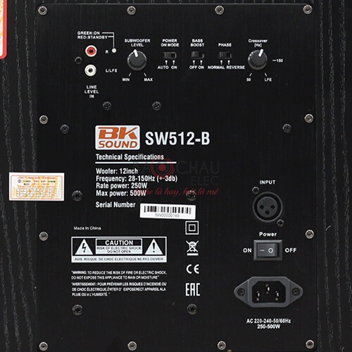 Loa Sub Karaoke BKSound SW512 | Sub Điện Bass 30cm - Karaoke, Nghe Nhạc, Xem Phim Cực Hay