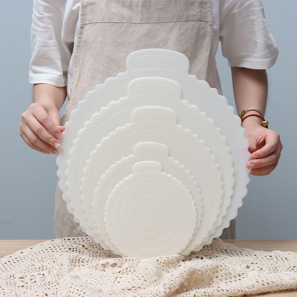 Khay Đựng Bánh Mousse Bằng Nhựa 4 / 6 / 8 / 10 / 12inch Có Thể Tái Sử Dụng