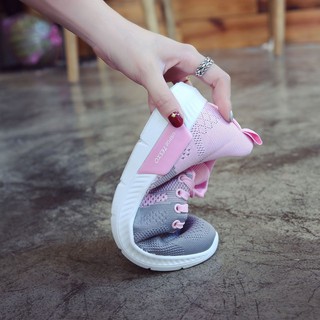 Newgiày nữ r7 tesxo màu hồng - ghi