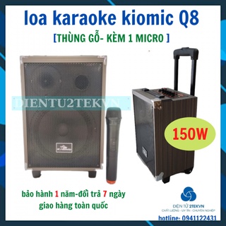 Loa kẹo kéo karaoke bluetooth q8 tặng 1micro không dây