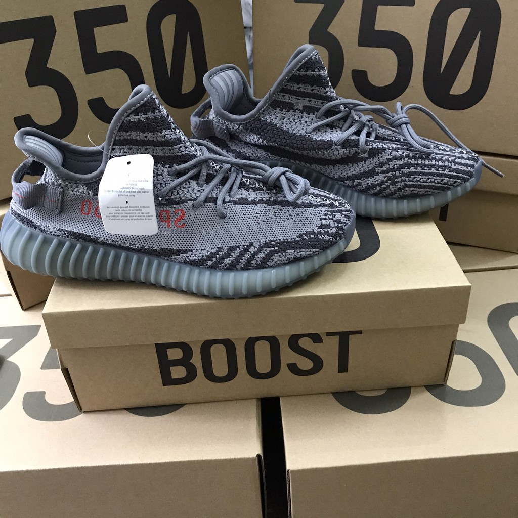 (Ảnh thật + Fullbox) Giày yz 350 xám chữ đỏ | BigBuy360 - bigbuy360.vn