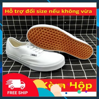 [FREESHIP + HỘP] GIÀY VẢI THỂ THAO NAM NỮ CLASSIC TRẮNG tặng hộp