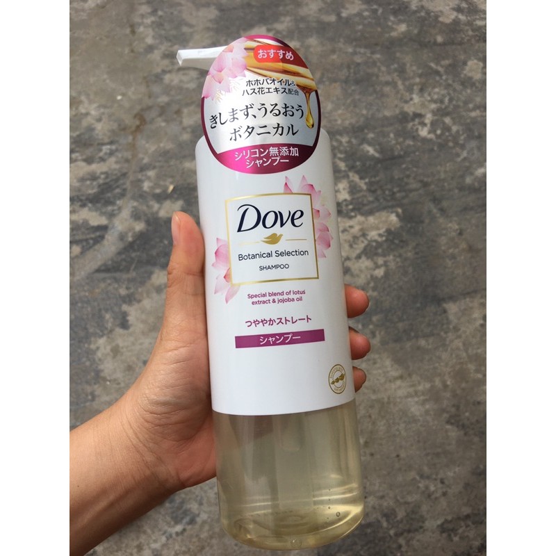 dầu gội dove botanical tinh dầu hoa sen 500g