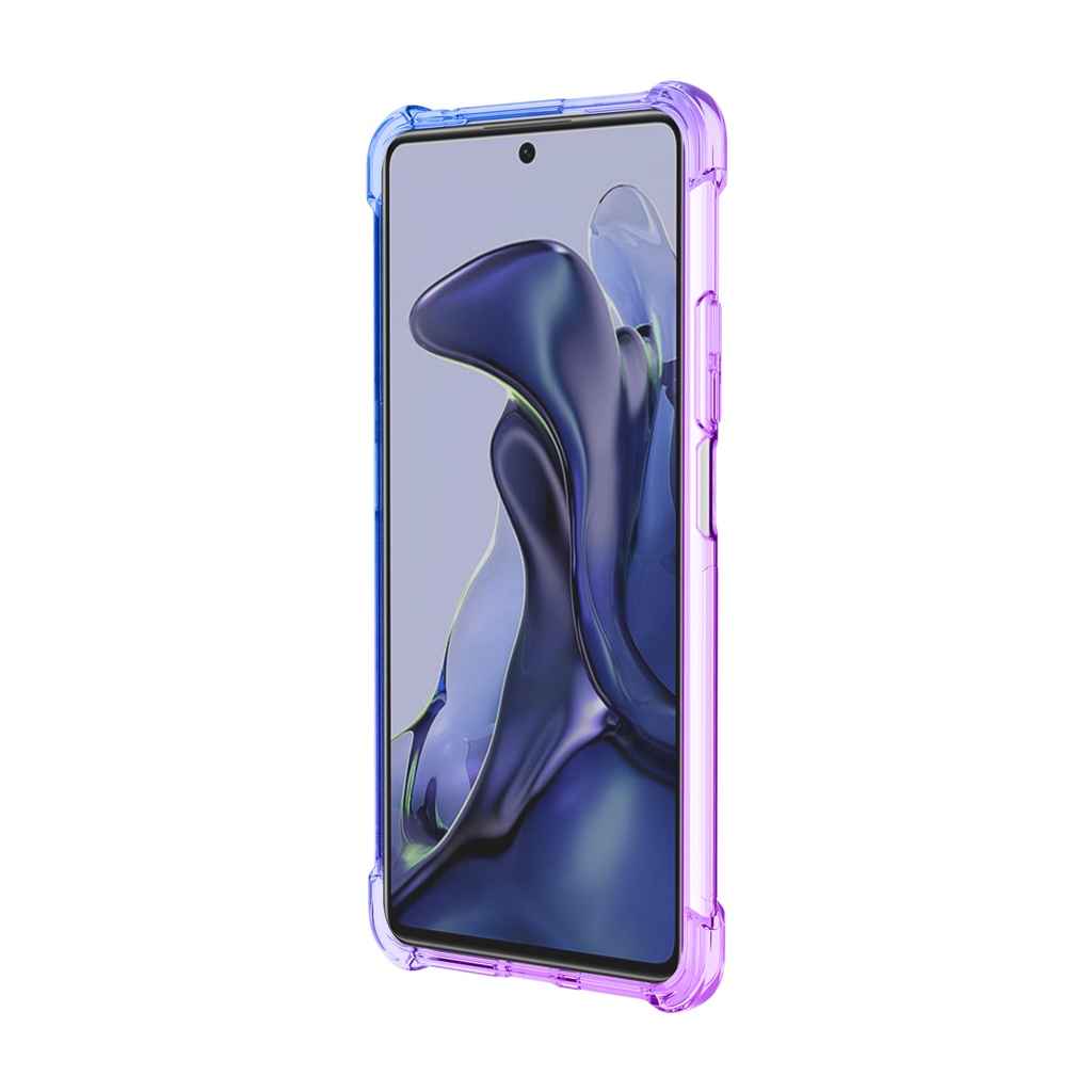 Ốp lưng Xiaomi Mi 11T / Mi 11T Pro dẻo đa sắc lồi 4 góc chống sốc chống va đập thời trang cao cấp