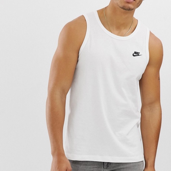 Áo Thun Thể Thao Nike 100% Cotton Không Tay Cổ Tròn Dành Cho Nam BQ1260