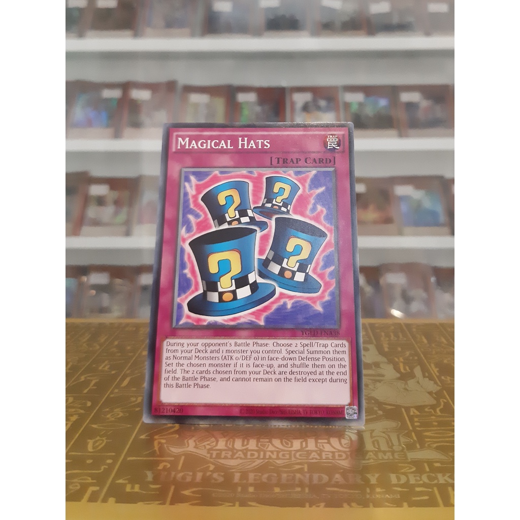 Thẻ Bài YugiOh! Mã YGLD-ENA38 - Magical Hats - Common - Unlimited