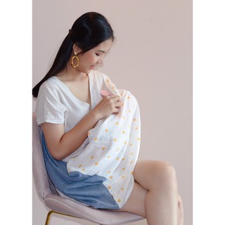 Khăn che bé bú 2 in 1 (tặng kèm túi rút)