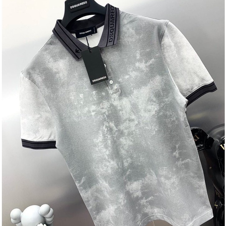 Áo thun polo nam có cổ viền chữ, chất thun loang co giãn 4 chiều - PANDO AP47