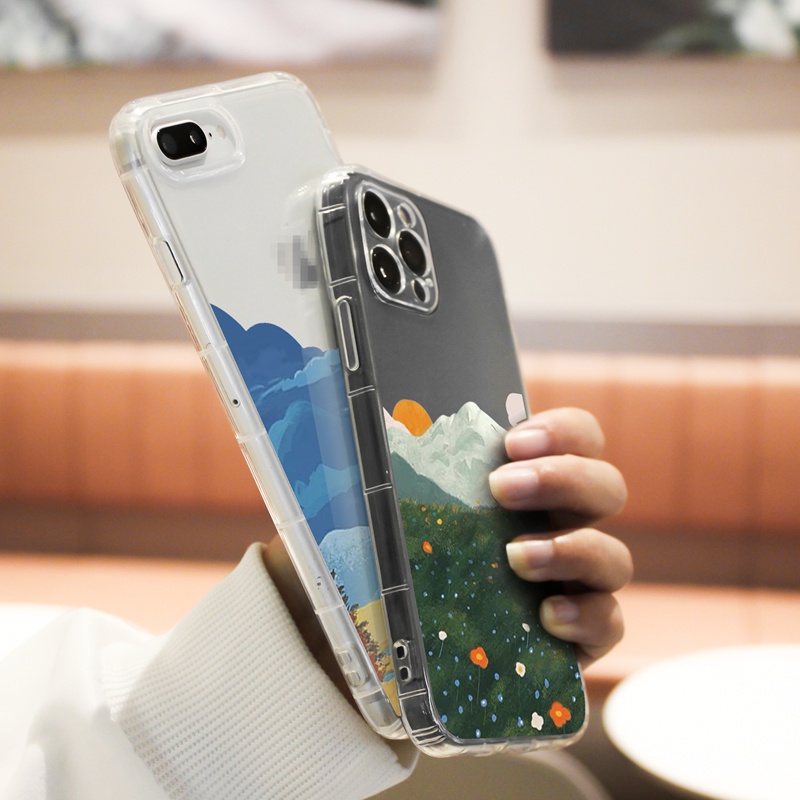 Ốp lưng iphone Ốp điện thoại Suntaiho TPU trong suốt thích hợp cho IPHONE 11 PRO MAX XR XS MAX 7 8PLUS 12 PRO MAX 12 MINI 13 PRO MAX 13