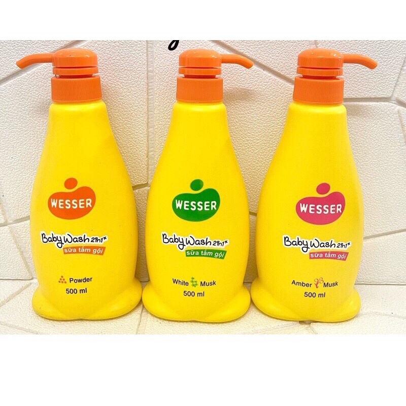 Sữa Tắm Gội Wesser 2 In 1 500ml
