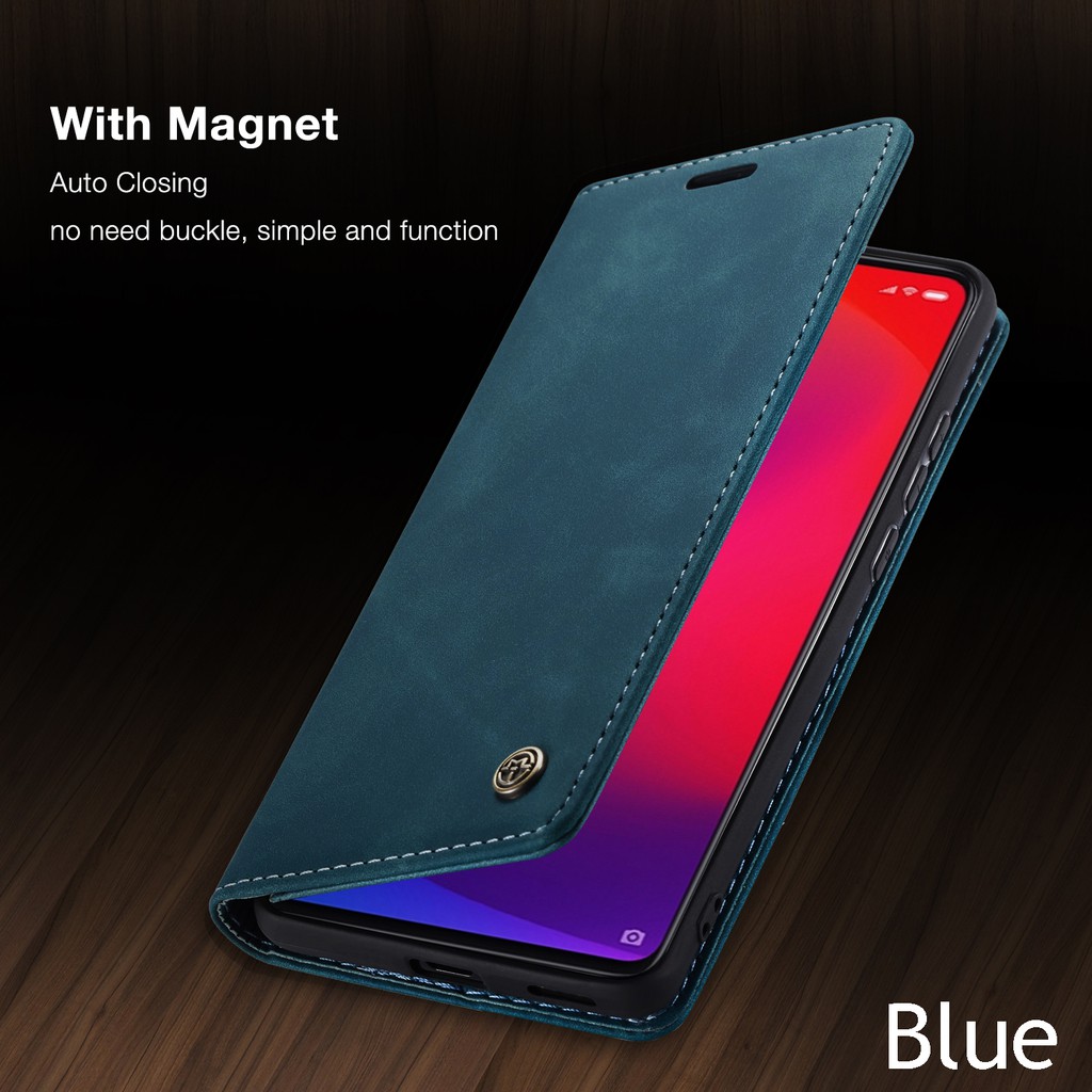 Xiaomi Mi 9T Note 10 Redmi K20 Note 8 Pro Note 9 9s Luxury Leather Full Protection Card Slot Flip Magnetic CaseMe Case Cover