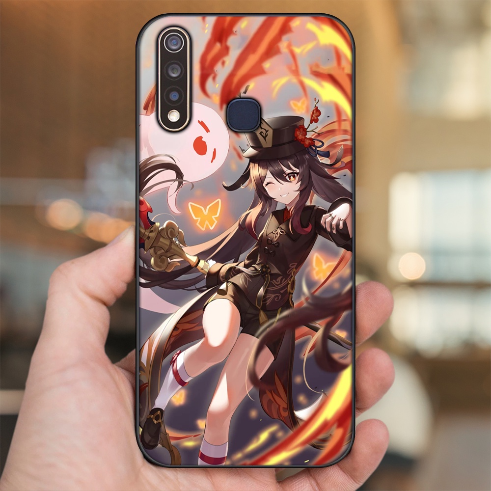 Ốp lưng Vivo Y19 viền đen in hình Hutao Genshin Impact