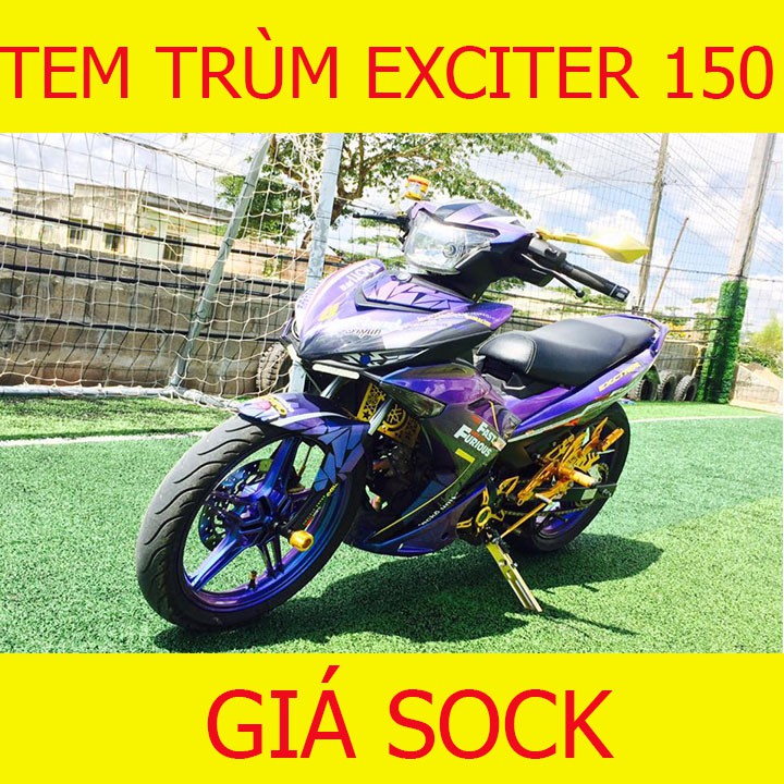 Tem Trùm Xe Exciter 150 Ex ( mẫu mới hot nhất)