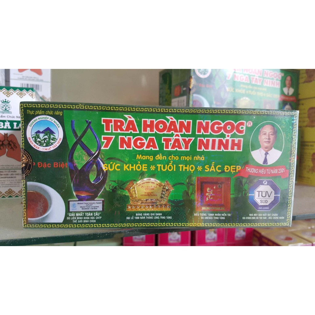 Trà hoàn ngọc 7 Nga Tây Ninh hộp xanh 30 gói