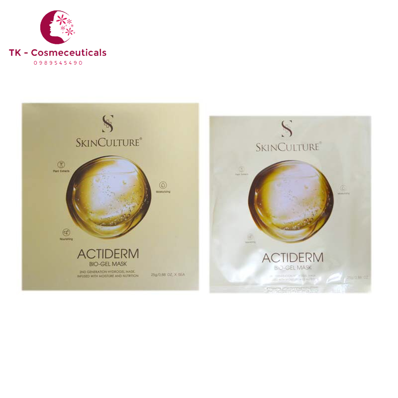 Mặt Nạ Skinculture Actiderm Bio Gel Mask Cấp Ẩm Sâu, Phục Hồi, Làm Dịu Da - 25g