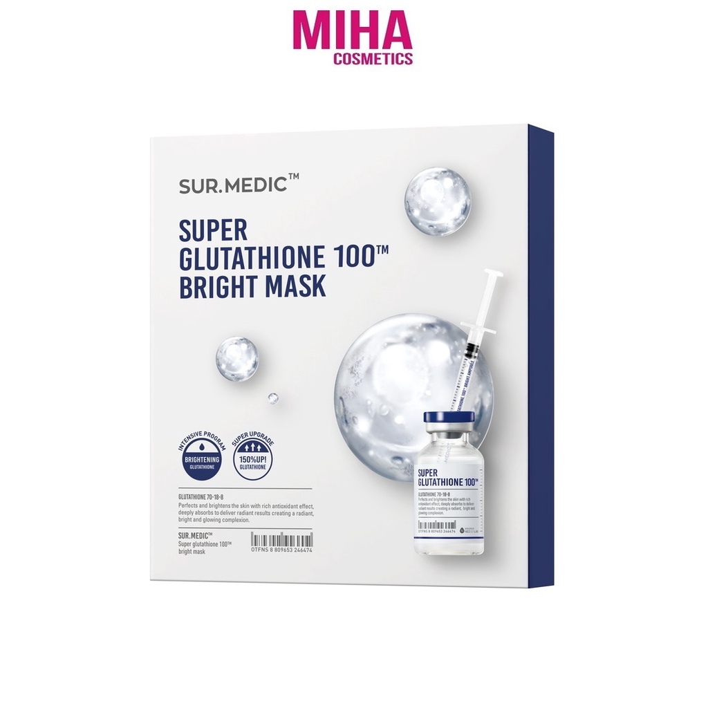 Hộp 10 Miếng Mặt Nạ Truyền Trắng SUR MEDIC 30g Hàn Quốc