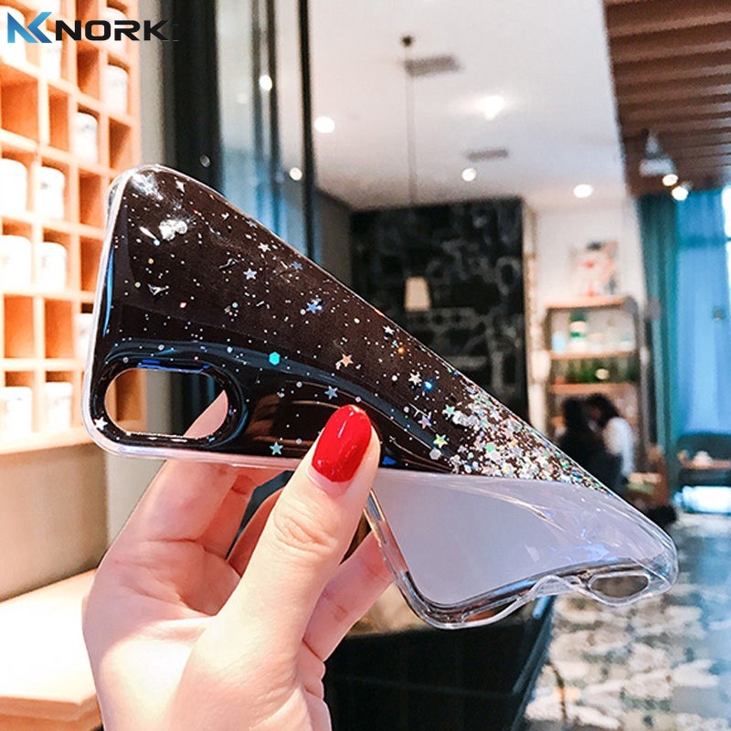 Ốp điện thoại silicon đính kim tuyến cho OPPO A71 A74 A95 A92 A52 A93 A94 Reno 5F A95 F1S F5 F7