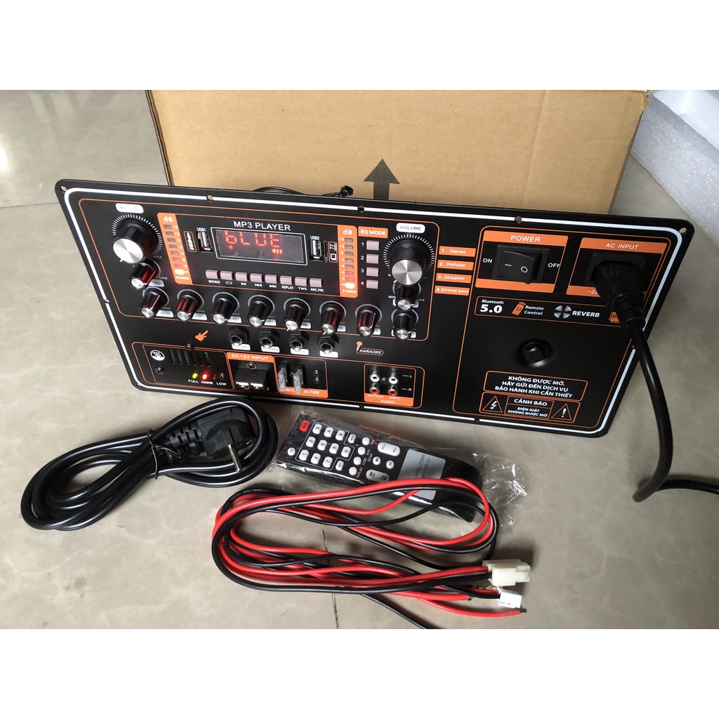 Mạch loa kéo 4 tất đôi có Reverb-nguồn đôi 34V