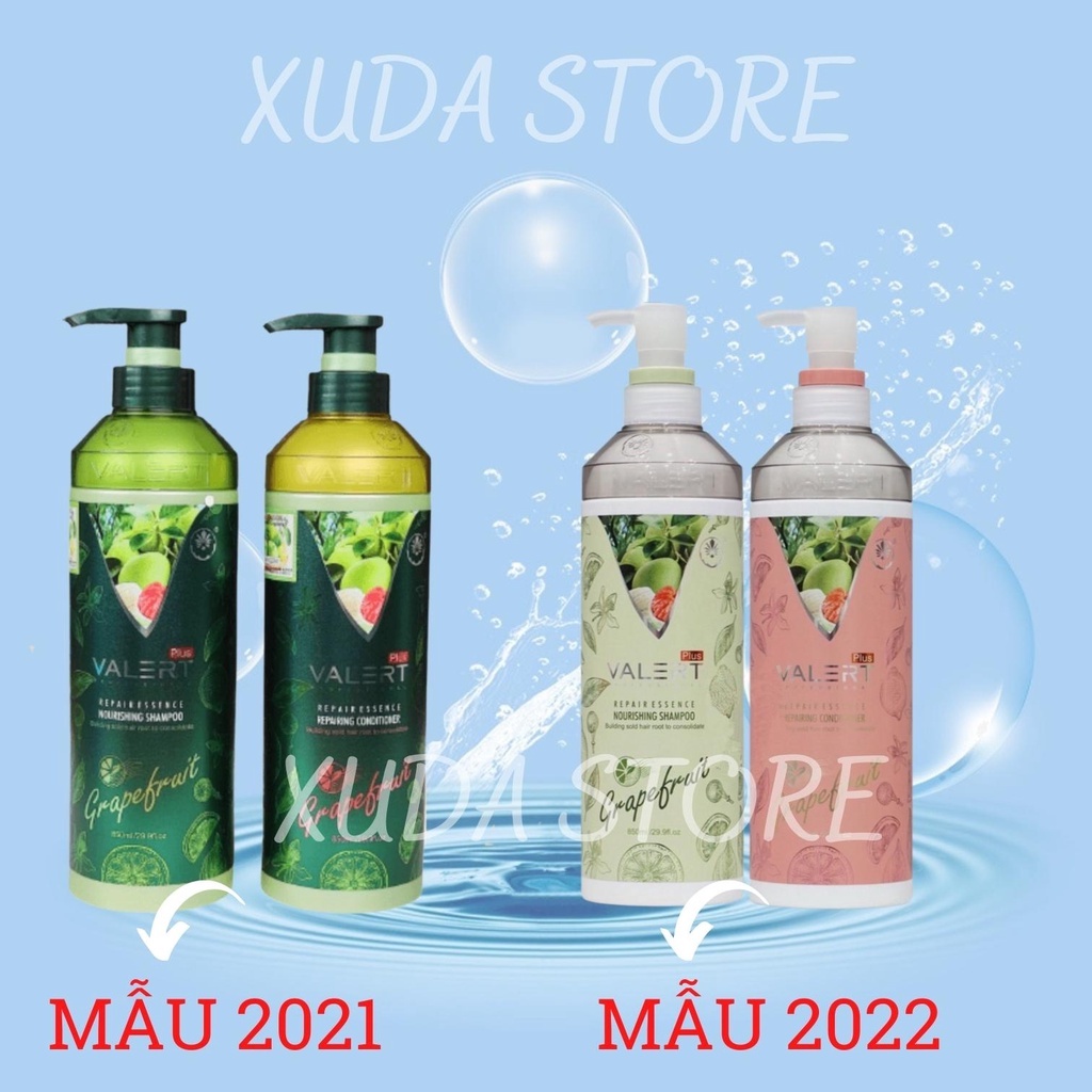 Dầu gội bưởi Xudastore dầu gội bưởi valert plus grapefruit 850ml chống rụng tóc phục hồi tóc hư tổn