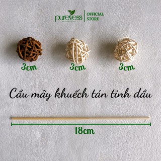 Que khuếch tán tinh dầu banh gỗ Purevess giúp tỏa hương và thay thế cho máy xông tinh dầu