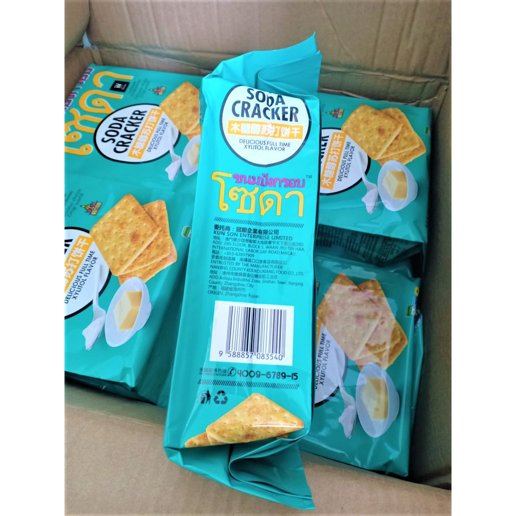 [Mã GROSALEHOT giảm 8% đơn 250K] Bánh quy mặn Thái Lan siêu ngon hiệu Soda Cracker 400gr | BigBuy360 - bigbuy360.vn