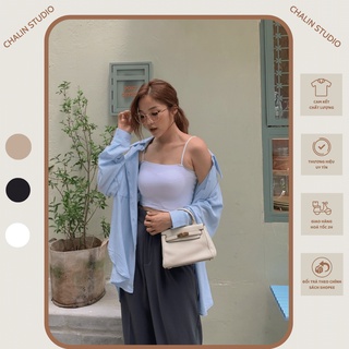 Áo Bra su 2 dây ngang bản đúc mịn Chalin