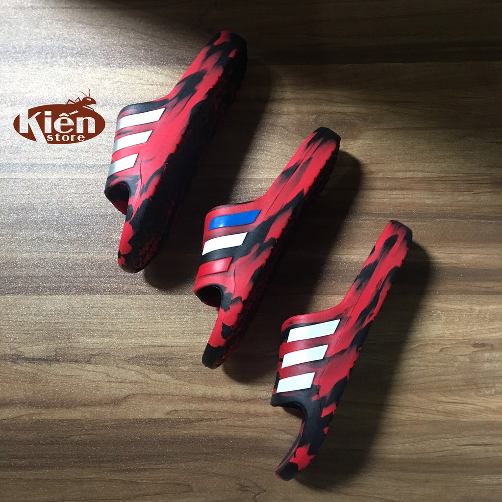 Dép đúc nam cao cấp đỏ loang sọc 1/2 AL006