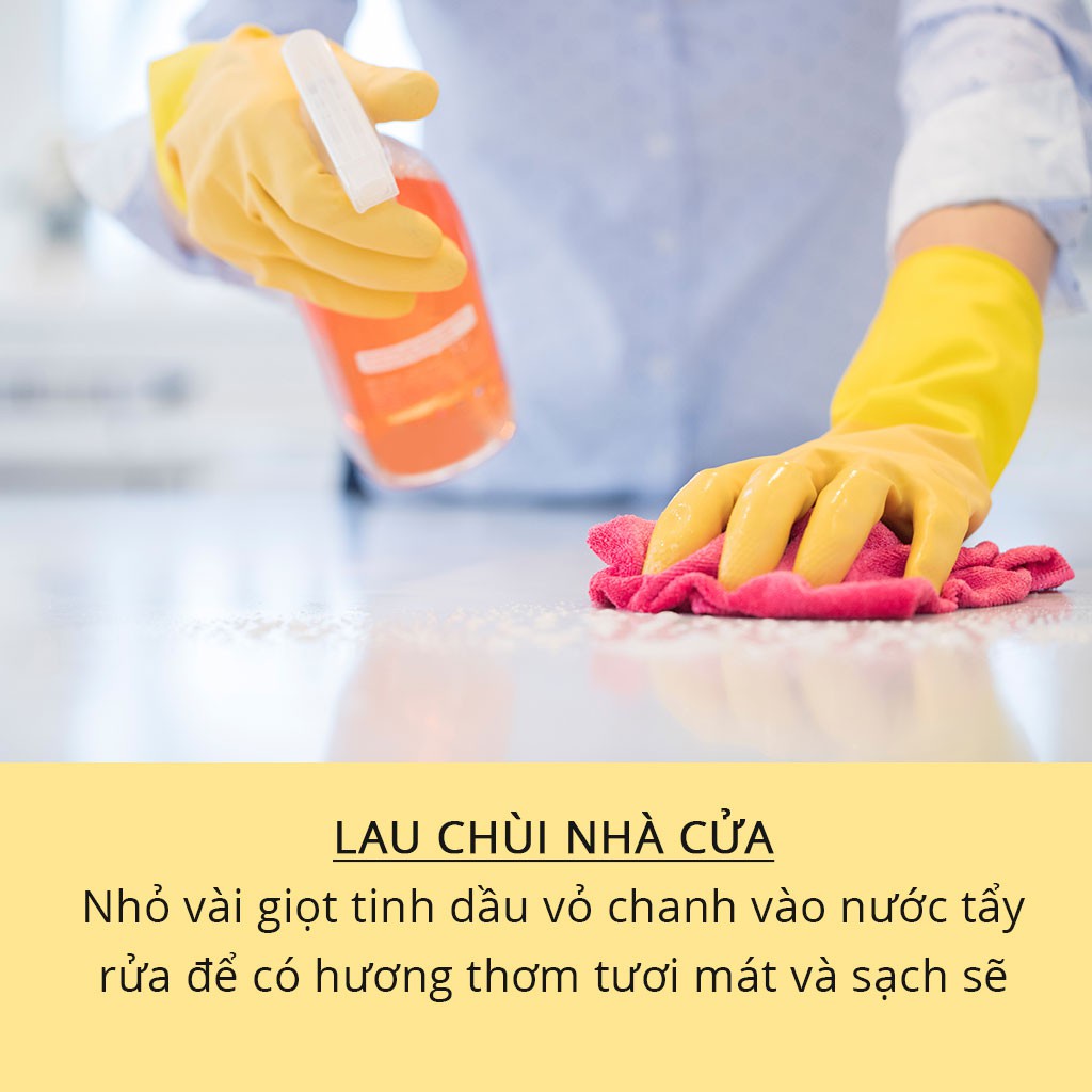 Tinh Dầu Vỏ Chanh (Lemon) - 100% Thiên Nhiên Nguyên Chất - Vitabox Natural Essential Oil