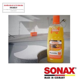 (TẶNG KHĂN LAU XE) Sonax Wash & Wax - Nước rửa xe