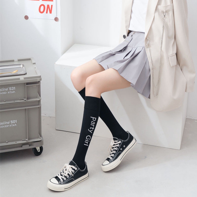 Vớ Dài Đến Đầu Gối Mỏng Thời Trang Xuân Hè Phong Cách Preppy Đường Phố Hợp Thời Trang Dễ Phối Đồ Cho Nữ