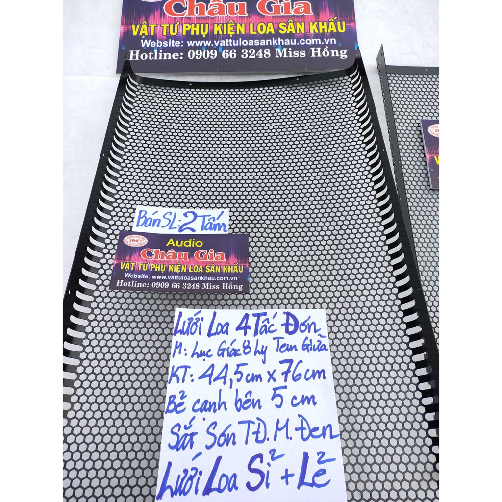 Lưới loa 4 tấc 44.5cmx 76cm 2 tấm Audio Châu Gia