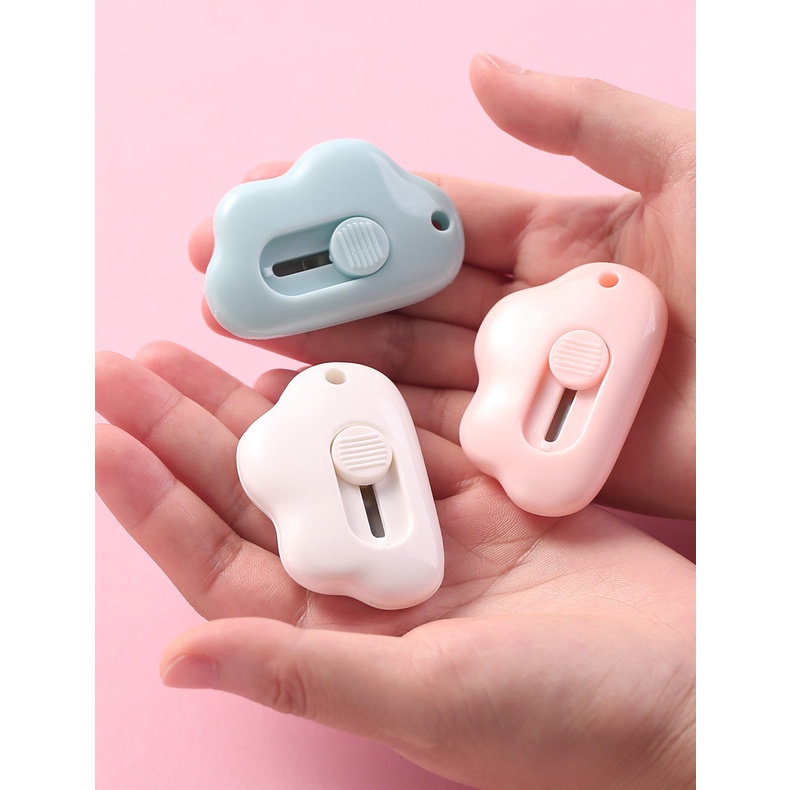 Dao Cắt Giấy Mini Hình Đám Mây Xinh Xắn Dễ Thương Tiện Dụng