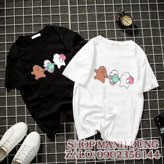 Áo thun nam nữ 3 chú gấu cute --- --- s3cb