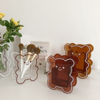 Lọ đựng cọ trang điểm bằng acrylic trong suốt thiết kế dễ thương tiện dụng
