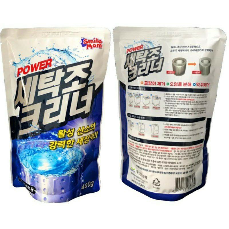 Bột tẩy lồng máy giặc hàn quốc 400mg mẫu mới