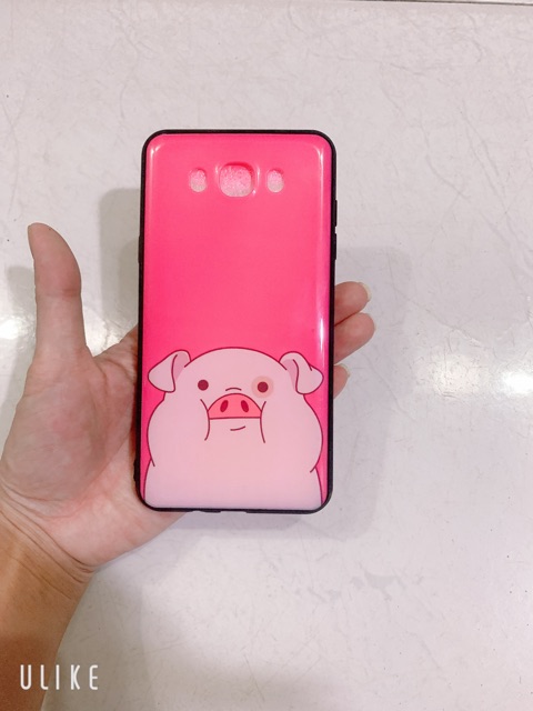 Ốp lưng sam sung J7 2016, J710 Heo hồng