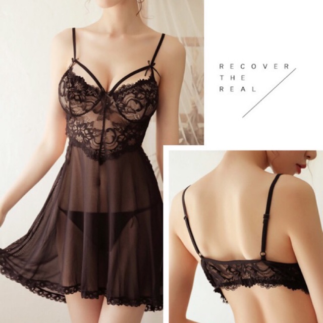 Váy ngủ ren sexy quyến rũ KELLY WANG SX060
