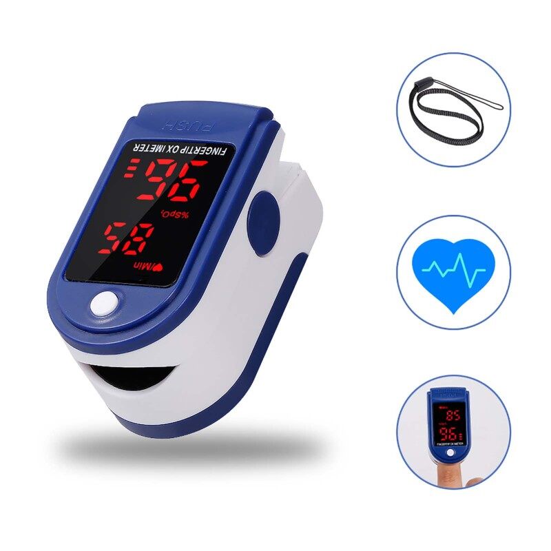 Máy đo Sp02 đo nồng độ oxy trong máu và nhịp tim Fingertip Pulse Oximeter LK-87 màn hình Led  [ Sẵn Hàng ]